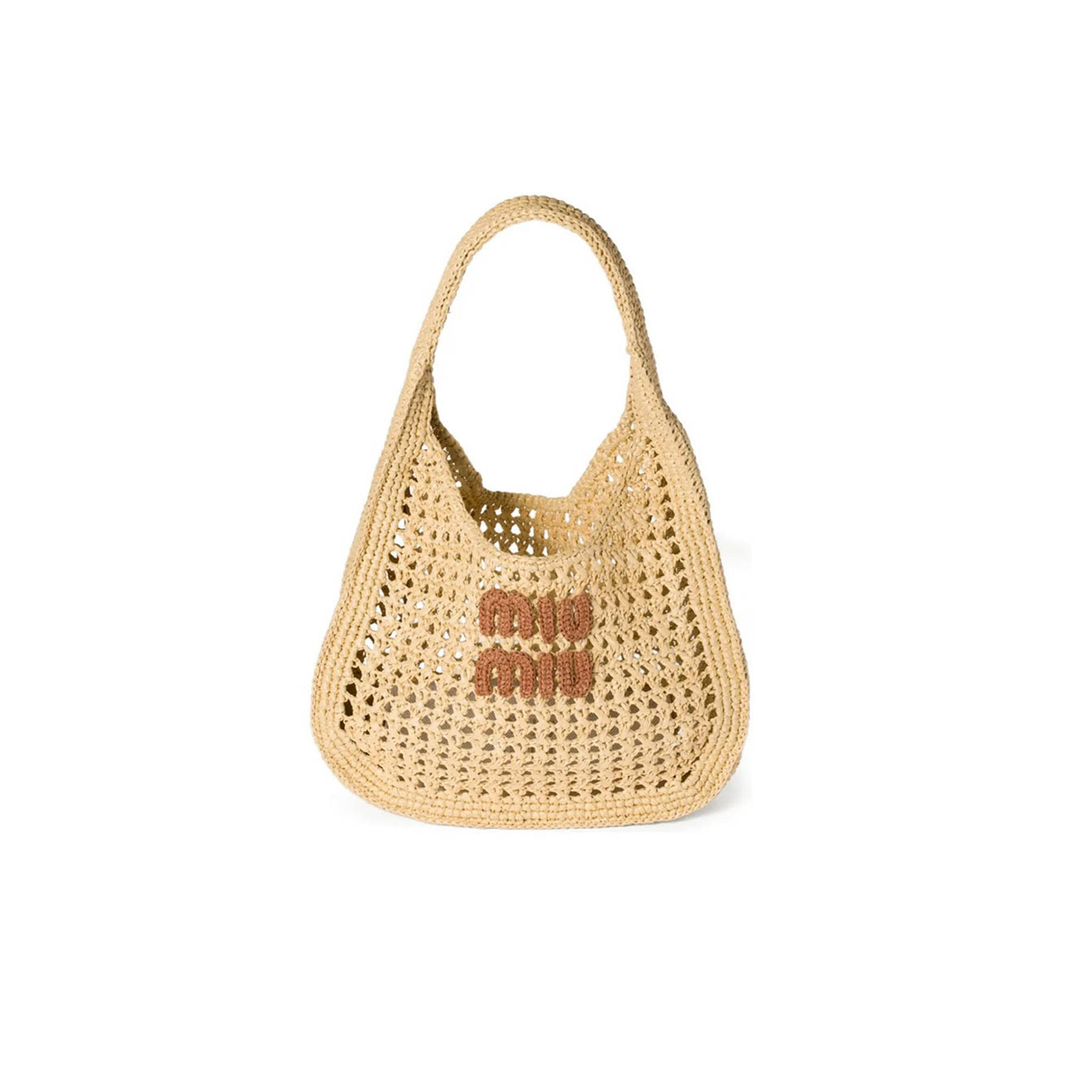 M1v M1v CROCHET-KNIT HANDBAG 5BC116 (44*31.5*8cm)